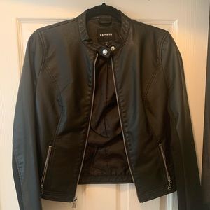 Express Faux Leather Jacket size M